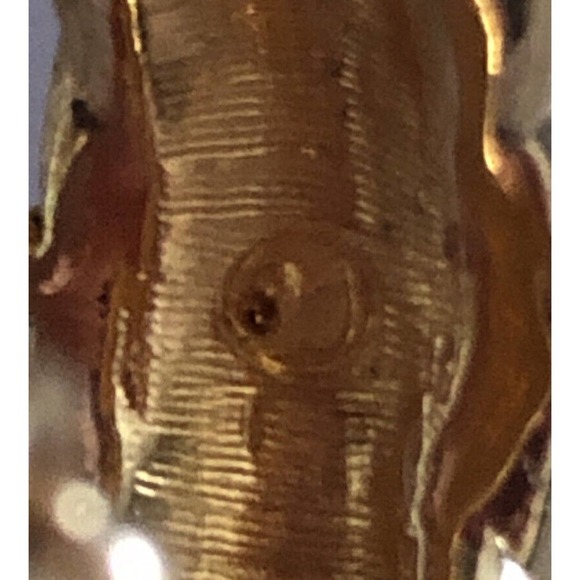 Swarovski Brand Gold Plated Black Enamel Clear Crystal Hoop Clip-On Earrings - Picture 8 of 9